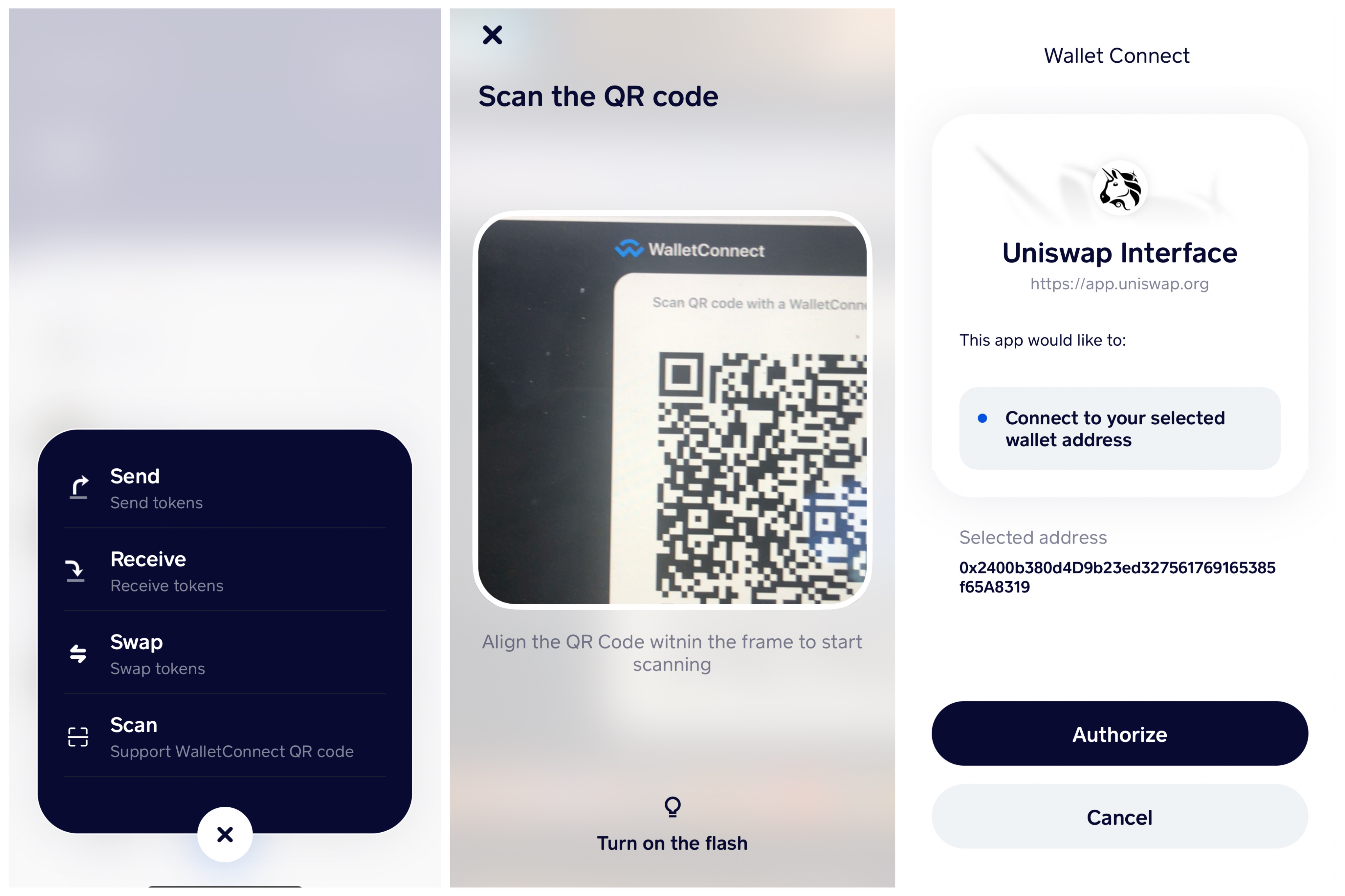 How To: Identify the QR Code Scanner Button in Coinbase Wallet 